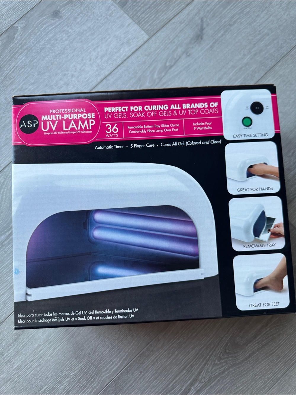 Professional Multi-Purpose White UV Lamp for Gel Nails